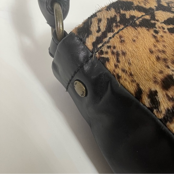 Frye Black Leather Melissa Calf Hair Hobo / Shoulder / Crossbody Bag - Reemoly - Picture 12 of 16